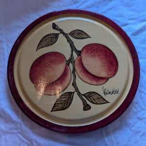 2/20$ Hand Painted Fruit Design Wooden Trivet For Hot Pot